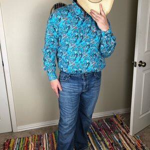 Cinch Paisley Button Up